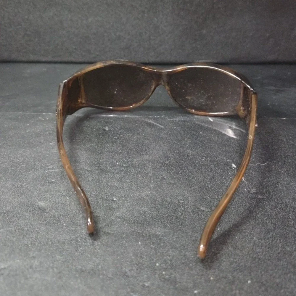 Jonathan Paul Fitovers Glides 008A Sunglasses Brown Woodgrain Wrap Around Mens
